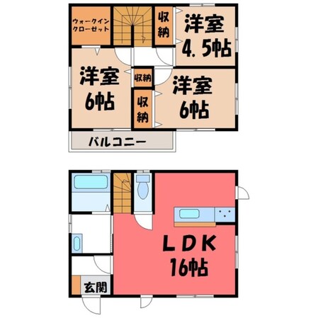 東宿郷駅 徒歩11分 1-2階の物件間取画像